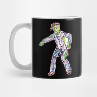 Halloween Zombie in watercolor Mug